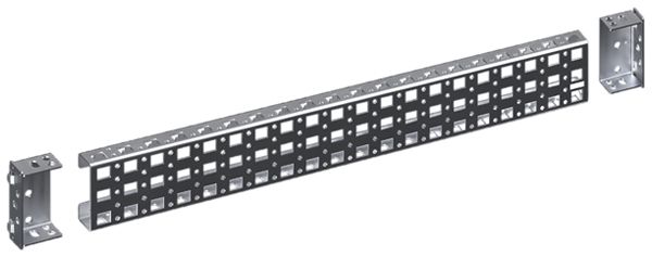 Montage-Chassis Rittal VX 8100.742 589×64×23mm Schiene grau 2Stk