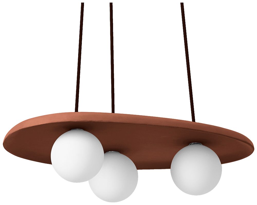 Pendelleuchte LEDVANCE Decor Clay G9 3×5W 500×385mm braun