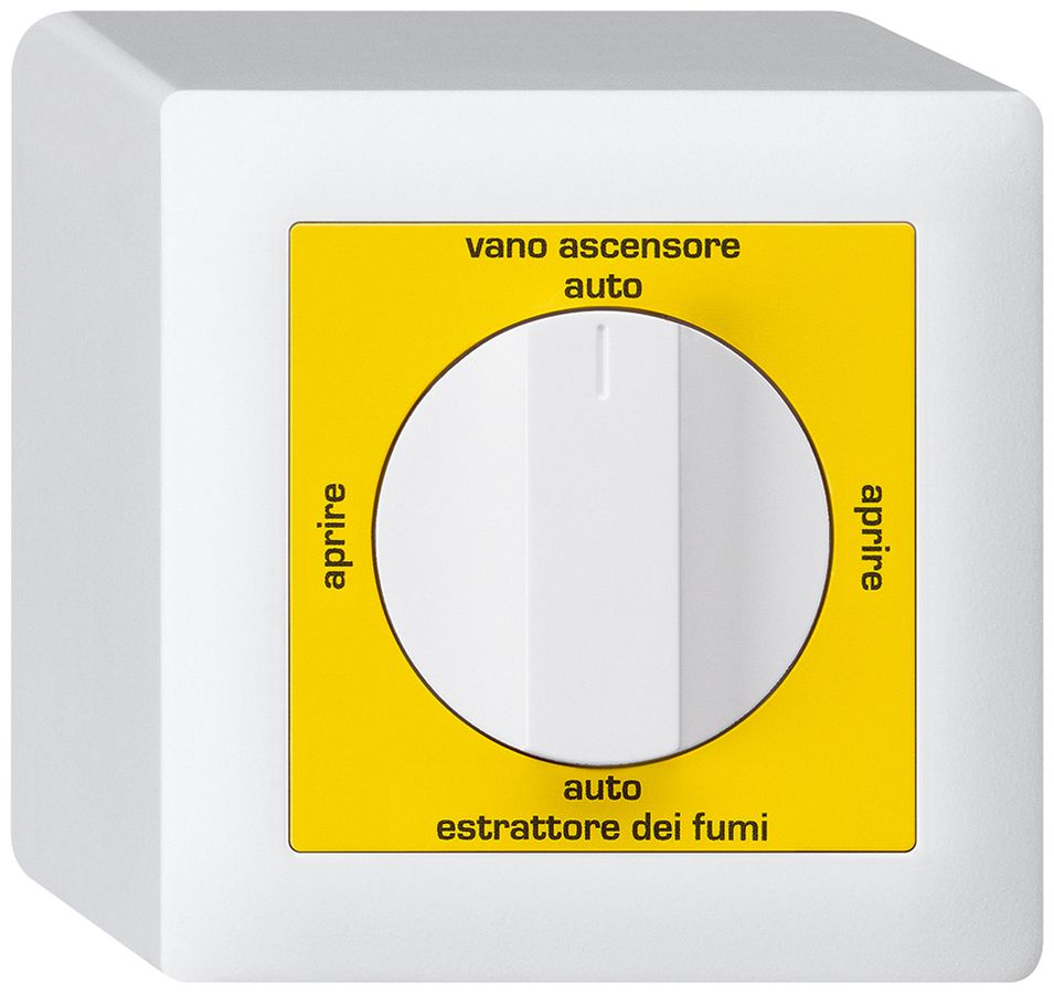AP-Drehschalter kallysto für Rauchabzug Text italienisch weiss