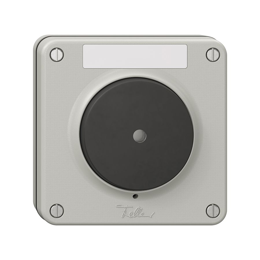 Contact de sonnerie lumineux NUP NEVO a.étiquette, 16A, 230 VAC, gris clair