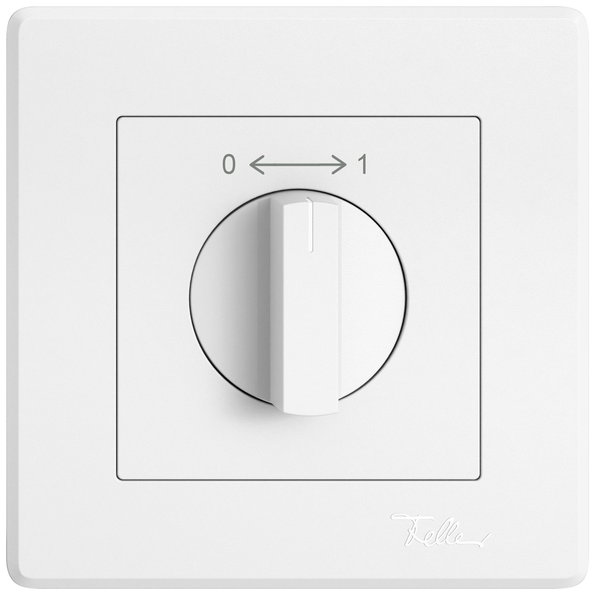 UP-Schwenktaster EDIZIO.liv SNAPFIX® 0<->1/1P mit Drehgriff ws