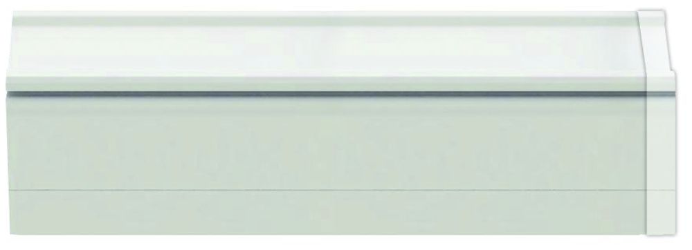 Elemento terminale DOTLUX LINEAselect, 256×64×63mm, in accaio, senza premistoppa