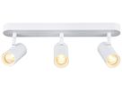 Spot LED SLV NOBLO 22W 1360lm 920…930 VAR 400×105×127mm blanc 3×Spot