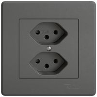 Prise ENC EDIZIO.liv SNAPFIX® 2×T13 grf