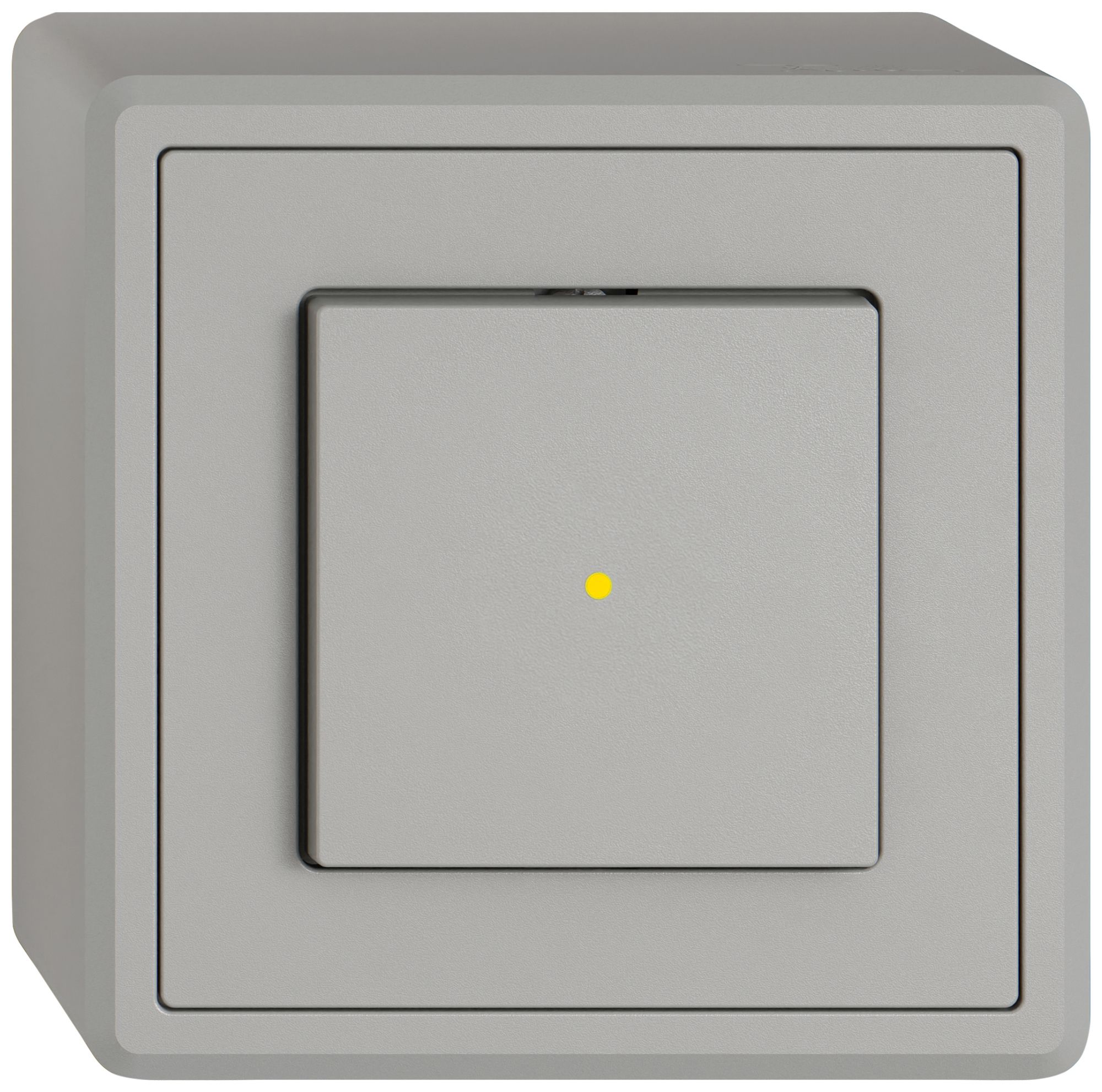 Poussoir AP EDIZIO.liv SNAPFIX® ARK/1P éclairage frontal jaune grc