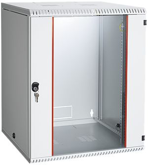 Wandgehäuse 19" R&M 15HE, Tür verglast, 600×750×600mm, Stahlblech gu