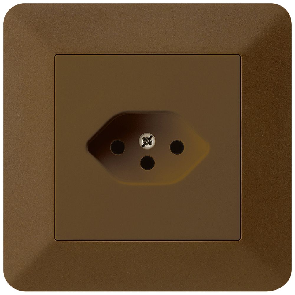 UP-Steckdose kallysto.trend T13 braun mit Kinderschutz