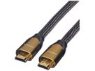 Câble HDMI ROLINE Premium 4K@60Hz (HDMI 2.0) HDR 3D ethernet noir 3m