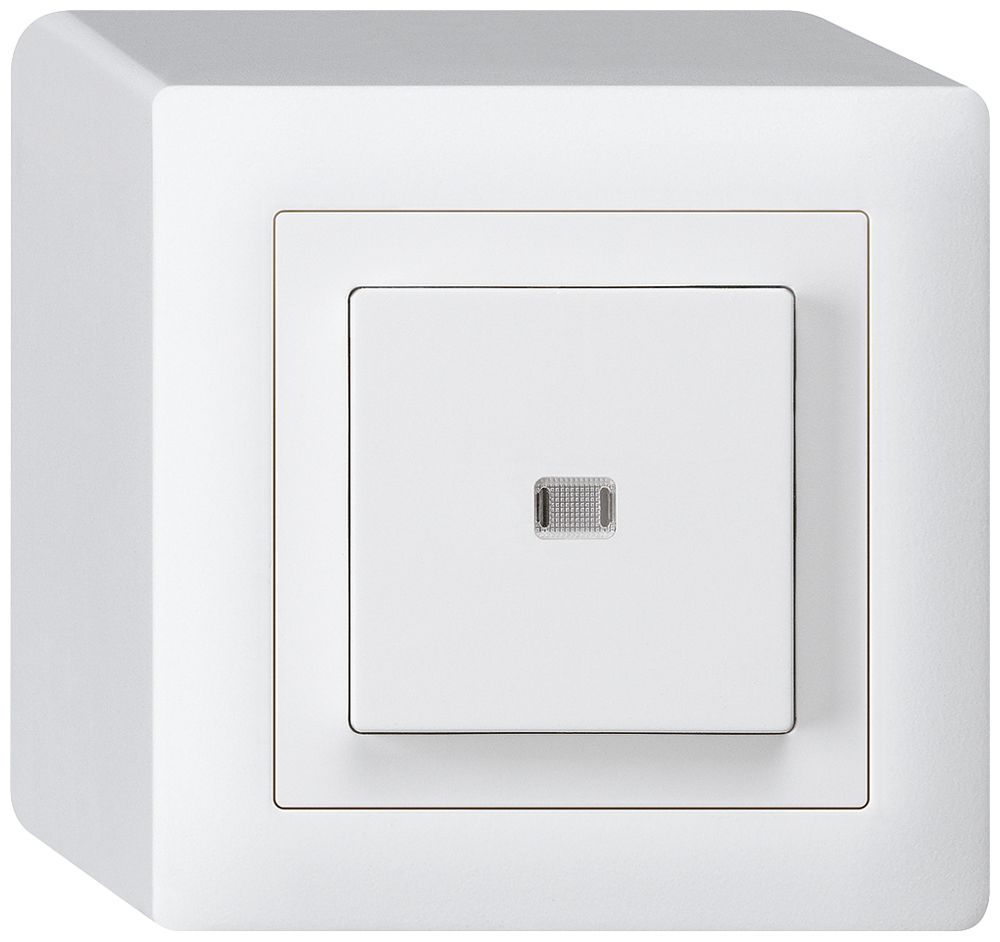 AP-Leuchtdrucktaster kallysto AR/2L weiss