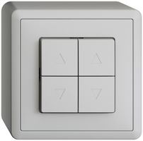Interrupteur pour stores AP EDIZIOdue gris clair 2 canaux
