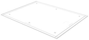 Abdeckplatte zu Multibox XXL 450×350mm weiss