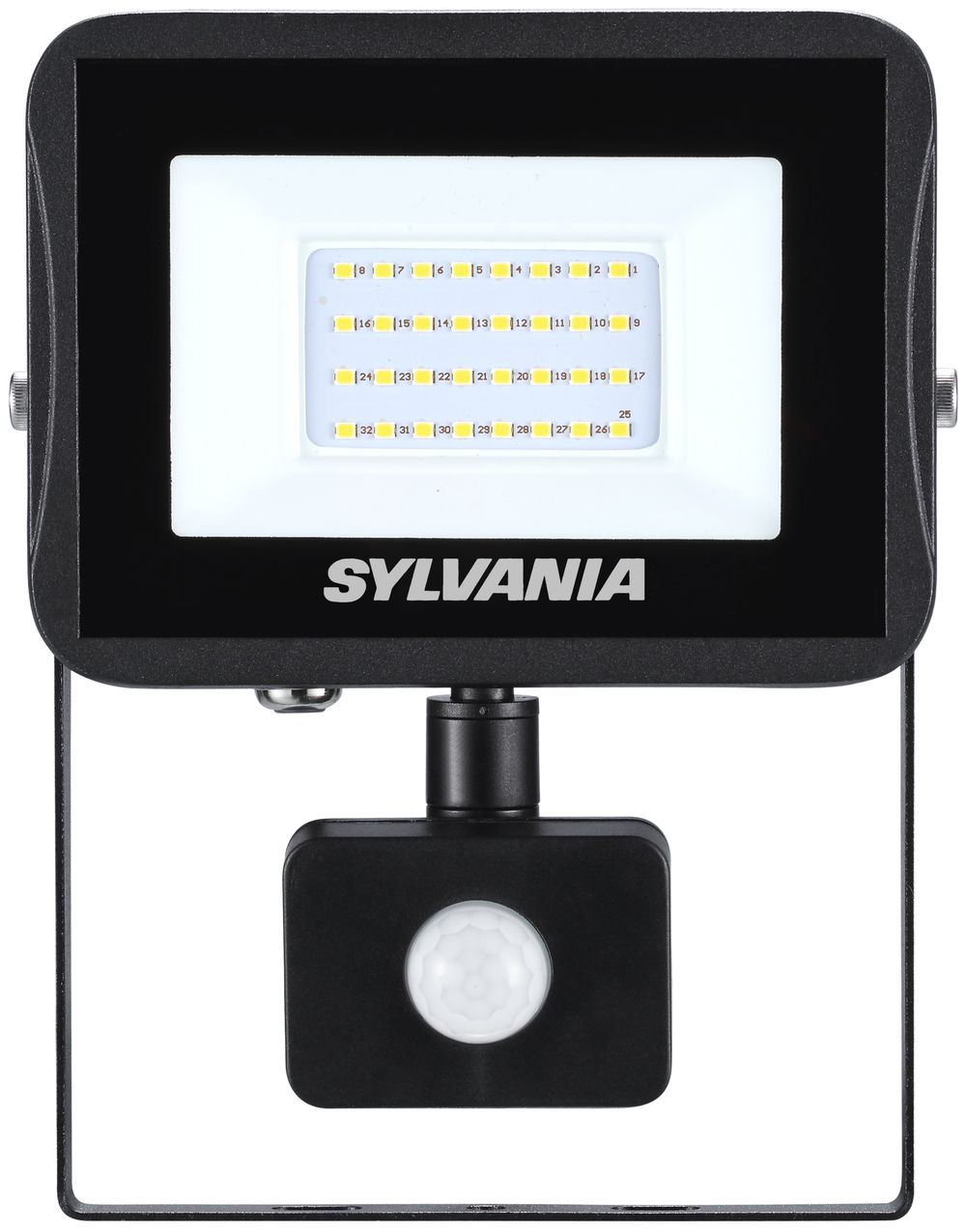 Proiettore LED START Flod Flat IP54 PIR 28W 3000lm 840 nero