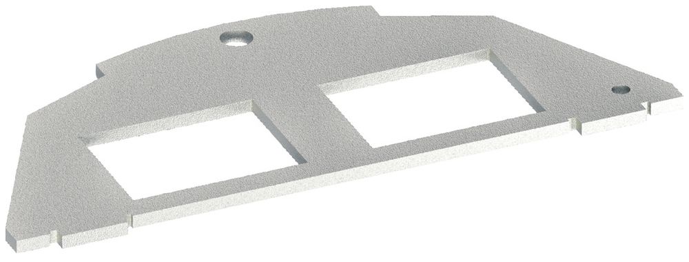 Montageplatte Hager Typ 05, 20.1×14.8mm zweifach