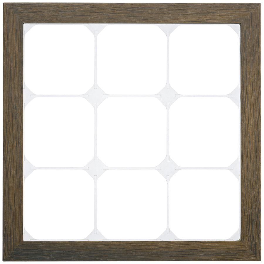 Abdeckrahmen KAL.art 3×3 214×214mm Räuchereiche