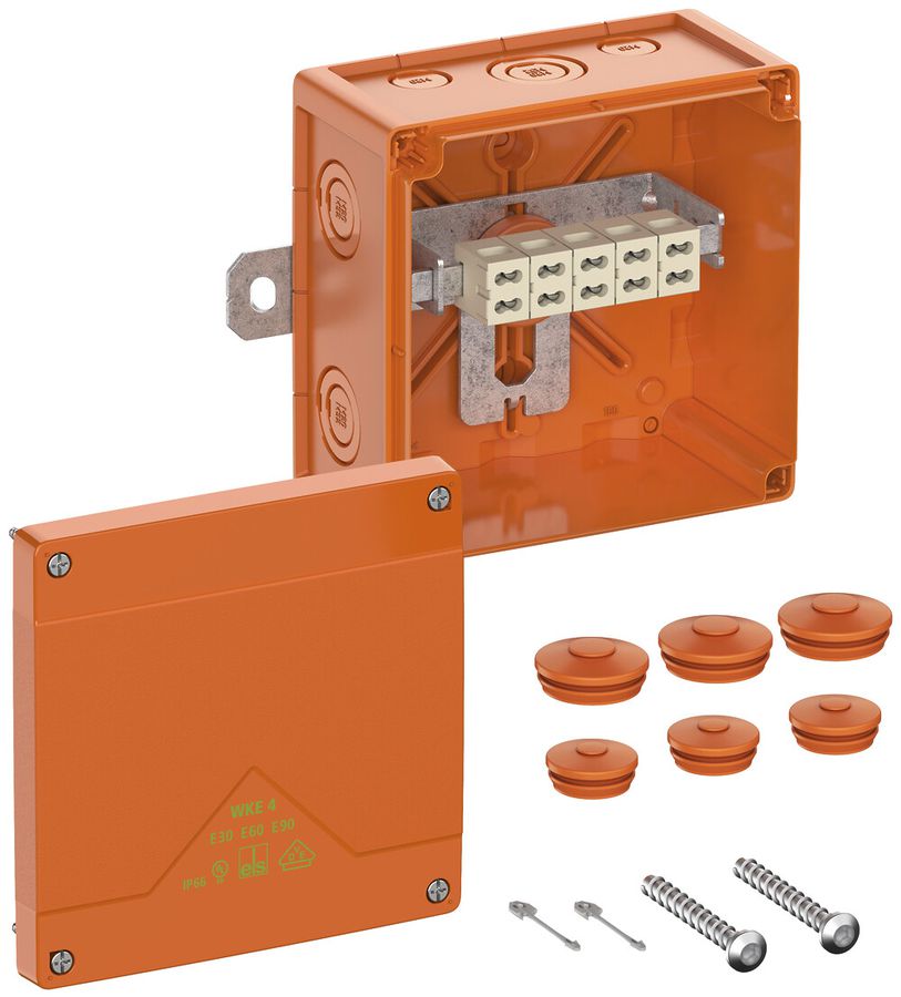 AP-Abzweigdose Spelsberg WKE 4 Duo 5×6mm² E90 150×150×85mm IP66 or