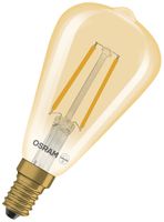 LED-Lampe LEDVANCE Vintage 1906 E14 2.8W 2200K klar/gold 320° DIM Ø48×108mm