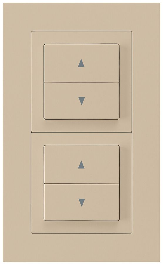 Combinaison ENC kallysto.pro grd.I-I verticale 2×interrupteur pour stores beige