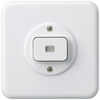 UP-Frontset basico weiss mit Linse 86×86mm