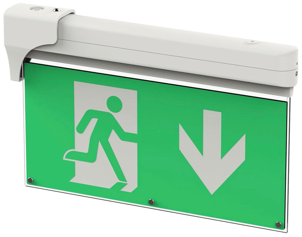 Luminaire de voie de secours LED DOTLUX EXITmulti IP20 mur/plafond