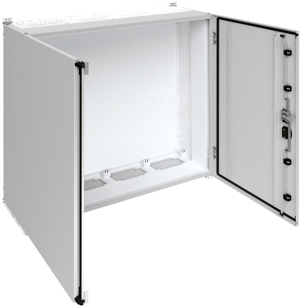 Wandschrank Hager univers mit Volltür SK II IP55 1100×1050×275mm RAL 7035