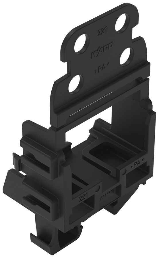 Adaptateur de fixation WAGO 221 avec décharge de traction 10L×4mm² DIN15 no