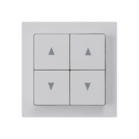 Frontset kallysto 60×60 mm hellgrau für Storenschalter/taster 4-fach