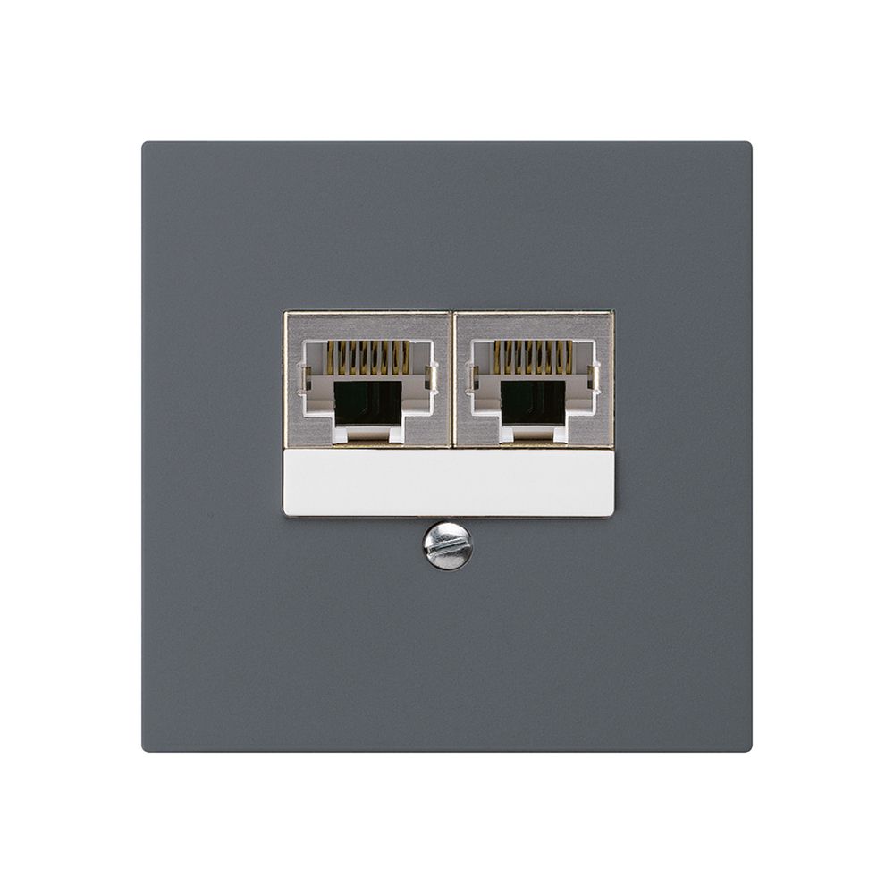 UP-Dose kallysto 2×RJ45s parallel anthrazit