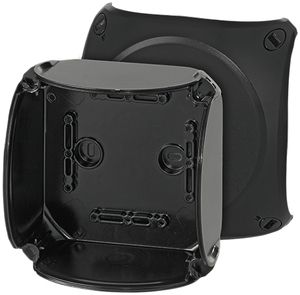 Boîte de dérivation AP Hensel KF C 6mm² sans bornes noir