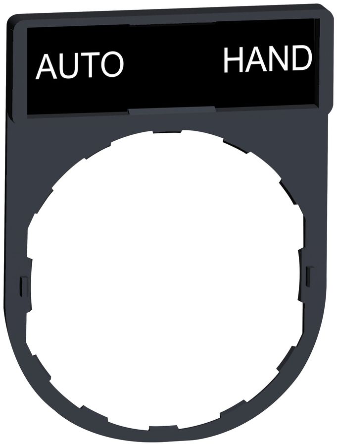 Einlegeschild Schneider Electric Auto-Hand