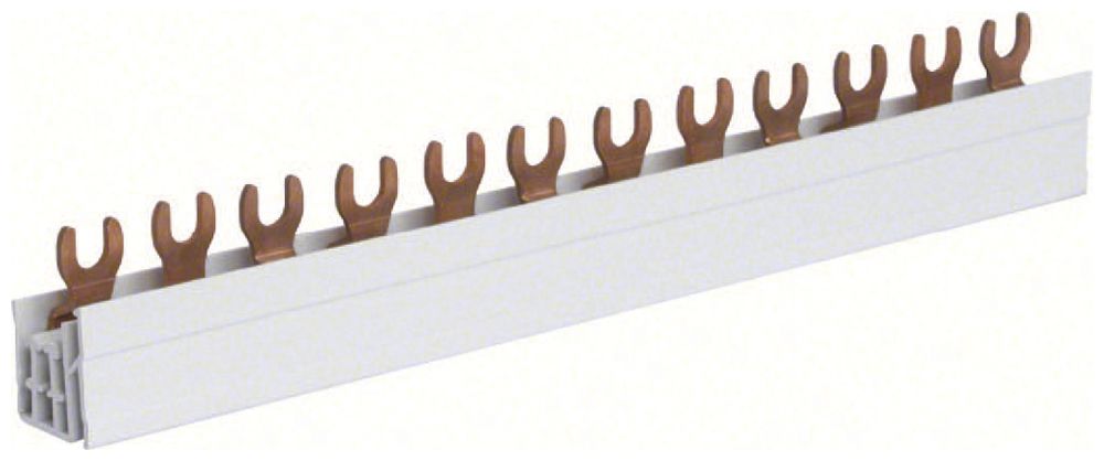 Kammschiene Hager KDN 3P 3Ph Gabel 10mm² 63A weiss