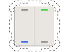 EB-Taster KNX RGBW MDT BE-TAL60T211.01 2T/4B Temp.weiss matt "neutral"