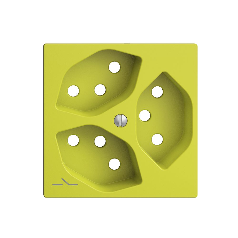 Frontplatte EDIZIOdue 3×T13 lemon 1×S