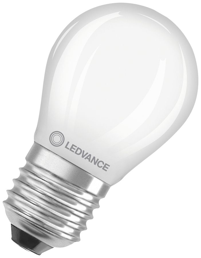 Lampada LED LEDVANCE CLAS P E27 4.8W 470lm 2700K REG Ø45×77mm opaco