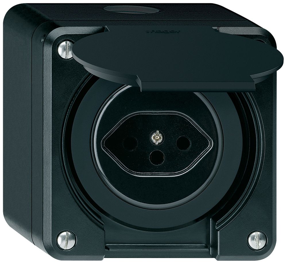 Presa AP robusto tipo 13 nero