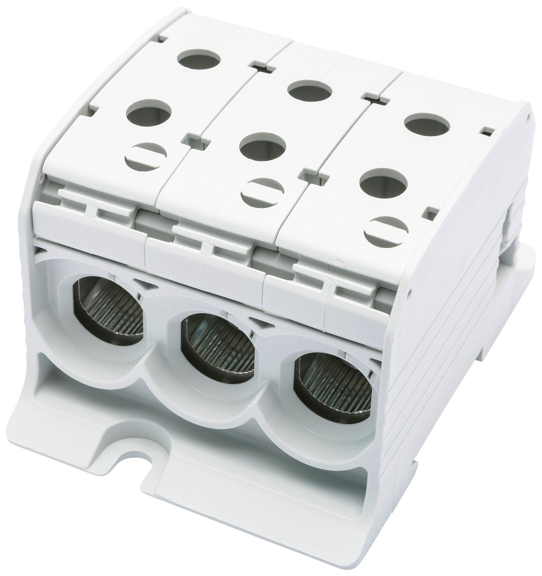 Bloc de distribution Bals RKA 95 1P 200A 3×entrée 3×sortie 10…95mm² gris