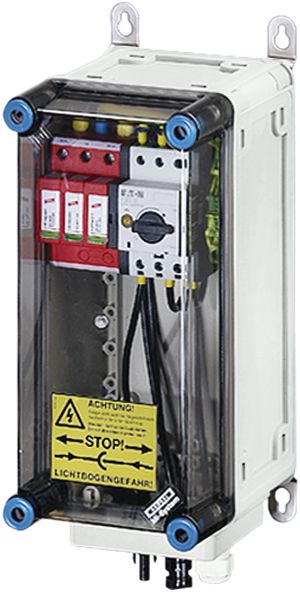 Scatola PV ENYSUN Mi PV 2111 con spina MC4 1×prot.sovratensione+interrutore rete