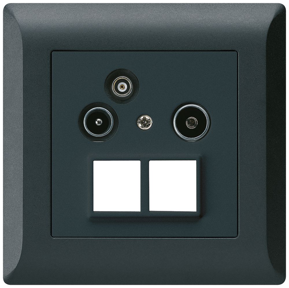 UP-Antennendose R/TV-Daten kallysto.line HMS 2GHz 4dB schwarz