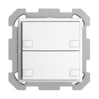 UP-Universaltaster 2×2T Steckklemme EDIZIOdue weiss, ohne LED