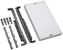 Baustein Hager univers N 450×250mm für Sammelschiene Abstand 60mm waagrecht