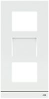 Abdeckrahmen Video ABB-Welcome, für 1/3 (3 Module), Al weiss