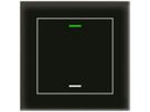 Pulsante KNX RGBW INC MDT BE-GTL1TS.01S 1t/2a temp.vetro nero "neutrale"