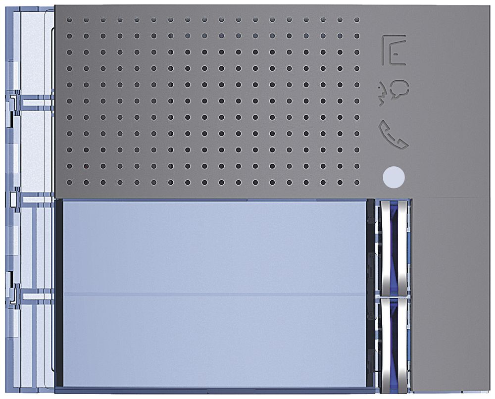 Frontblende für Tür-Lautsprecher-Modul Sfera mit 2 Ruftasten graphitgrau