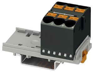 Blocco di distribuzione PX PTFIX 6X10/S-NS35 BK