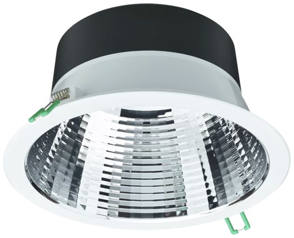 Downlight LED Philips CoreLine 20.4W 2250lm 830 IP20/IP54 60° VAR Ø216 blanc