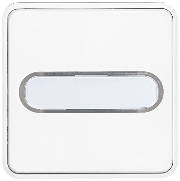 Contatto a bilico lum.INC PLEXO bianco con etichetta