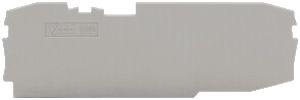 Plaque de fermeture/interméd. WAGO 1mm fort, gris