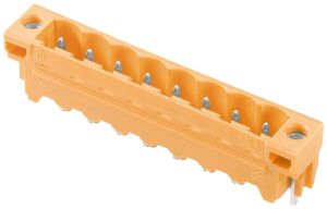Connettore maschio WM SL brida a saldare THT 5.08mm 10L 180° 3.2mm arancione