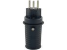 Stecker T23 250V 16A, IP55, S+, schwarz