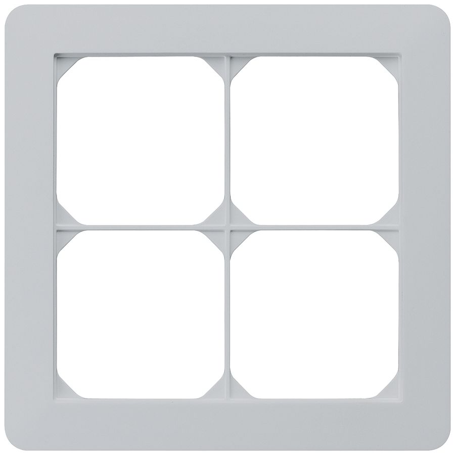 UP-Abdeckrahmen kallysto.trend 2×2 hellgrau 154×154mm