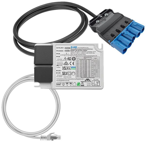 Convertitore LED ESYLUX DRIVER SET 32W 700mA RJ45 WIELAND GST DALI-2